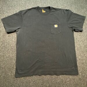 Carhartt Workwear Men XL Black Pocket T-Shirt Original Fit Short Sleeve K87‎ BLK